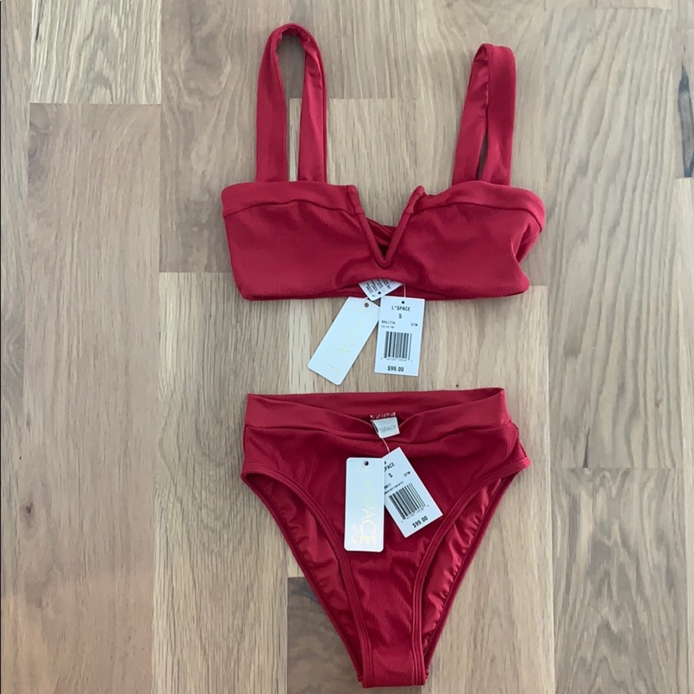 L*Space bikini | NWT | red ribbed